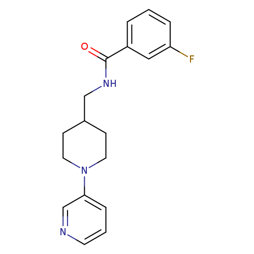 3-fluoro-N-{[1-(pyridin-3-yl)piperidin-4-yl]methyl}benzamide