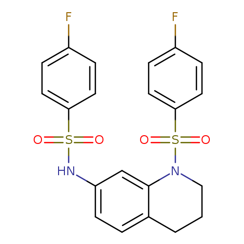 4-fluoro-N-[1-(4-fluorobenzenesulfonyl)-1,2,3,4-tetrahydroquinolin-7-yl]benzene-1-sulfonamide