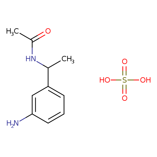 N-[1-(3-aminophenyl)ethyl]acetamide sulfate (2:1)