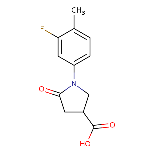 1-(3-Fluoro-4-methylphenyl)-5-oxopyrrolidine-3-carboxylic acid