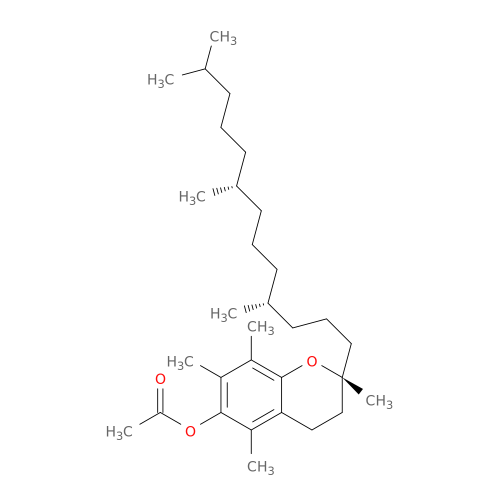 2H-1-Benzopyran-6-ol, 3,4-dihydro-2,5,7,8-tetramethyl-2-[(4R,8R)-4,8,12-trimethyltridecyl]-, 6-acetate, (2R)-