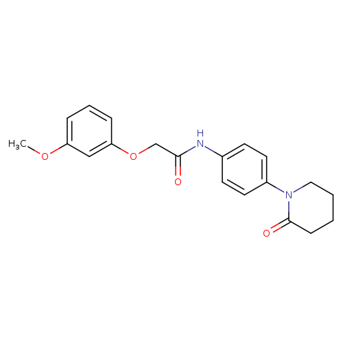 2-(3-methoxyphenoxy)-N-[4-(2-oxopiperidin-1-yl)phenyl]acetamide