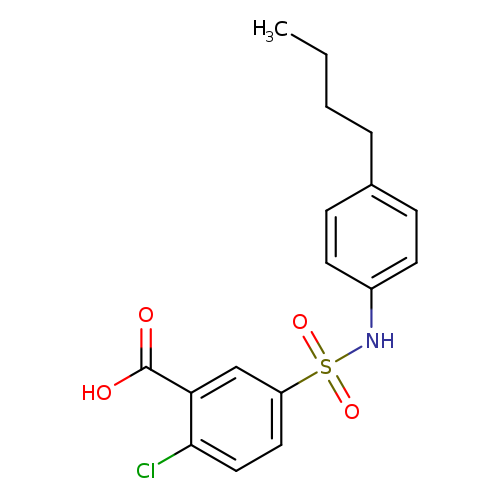 5-[(4-butylphenyl)sulfamoyl]-2-chlorobenzoic acid