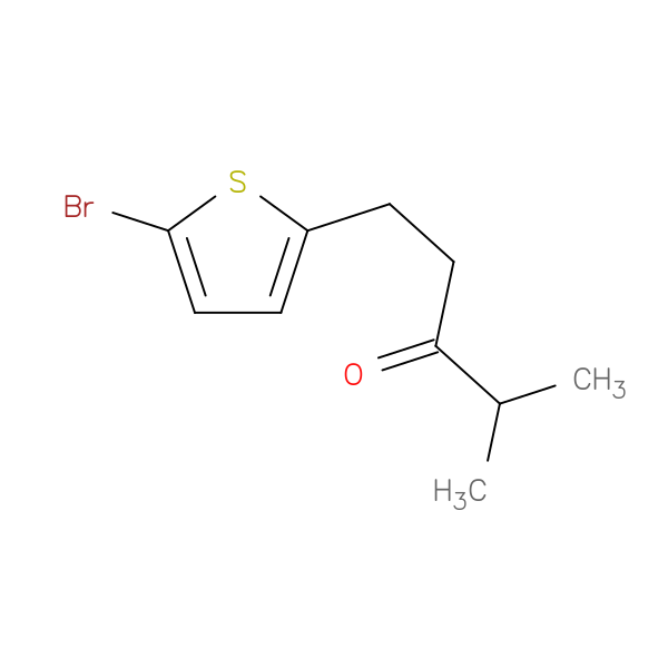 1-(5-bromothiophen-2-yl)-4-methylpentan-3-one