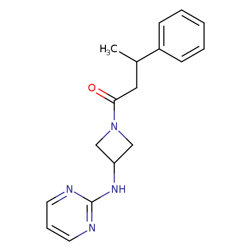 3-phenyl-1-{3-[(pyrimidin-2-yl)amino]azetidin-1-yl}butan-1-one