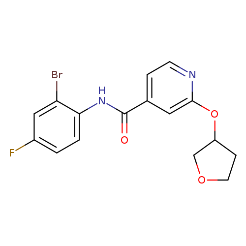 N-(2-bromo-4-fluorophenyl)-2-(oxolan-3-yloxy)pyridine-4-carboxamide