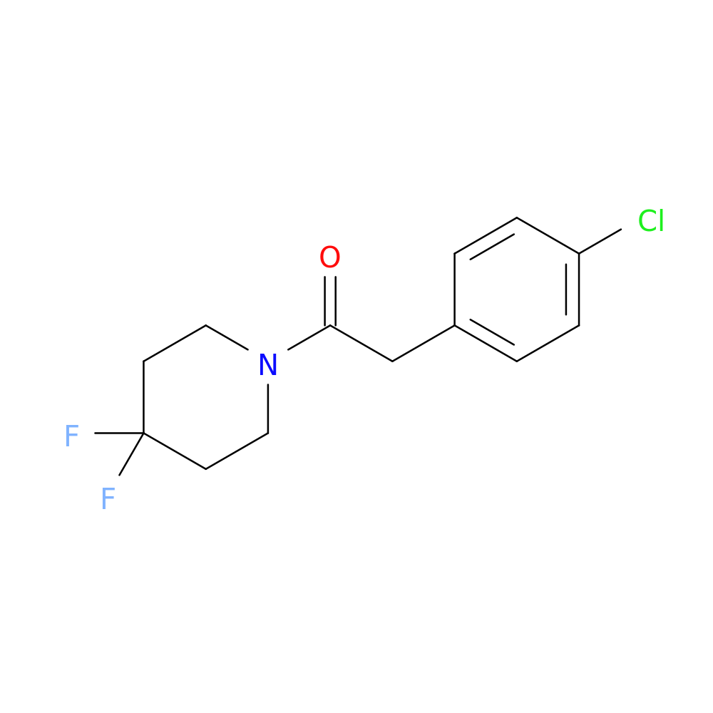 2-(4-chlorophenyl)-1-(4,4-difluoropiperidin-1-yl)ethan-1-one