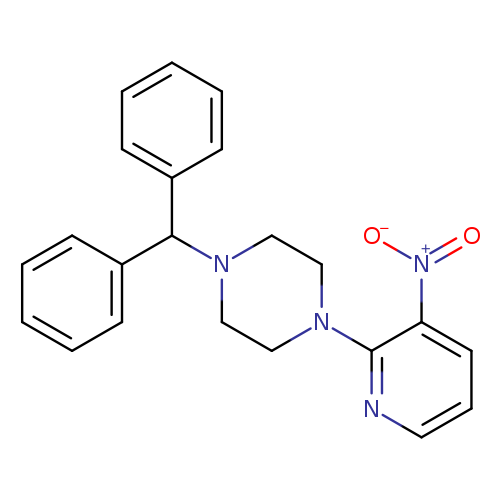 1-(diphenylmethyl)-4-(3-nitropyridin-2-yl)piperazine