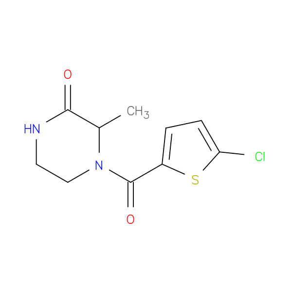 4-(5-chlorothiophene-2-carbonyl)-3-methylpiperazin-2-one