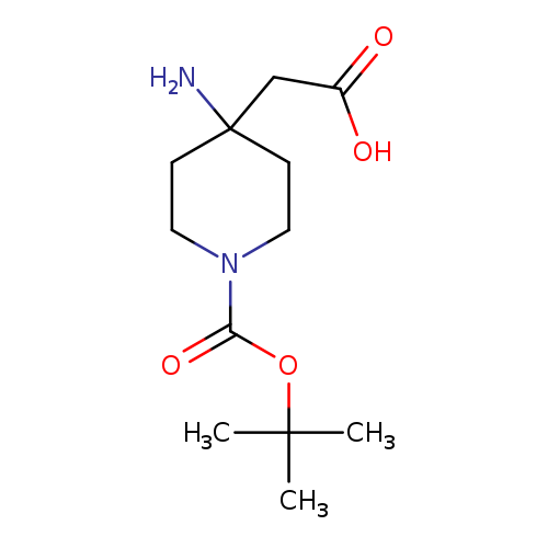 4-Piperidineacetic acid, 4-amino-1-[(1,1-dimethylethoxy)carbonyl]-