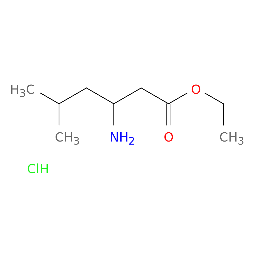 ethyl 3-amino-5-methylhexanoate hydrochloride