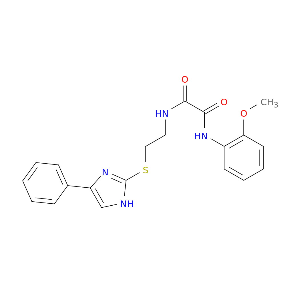 N'-(2-methoxyphenyl)-N-{2-[(4-phenyl-1H-imidazol-2-yl)sulfanyl]ethyl}ethanediamide