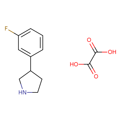 3-(3-fluorophenyl)pyrrolidine; oxalic acid
