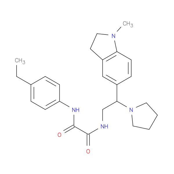 N'-(4-ethylphenyl)-N-[2-(1-methyl-2,3-dihydro-1H-indol-5-yl)-2-(pyrrolidin-1-yl)ethyl]ethanediamide
