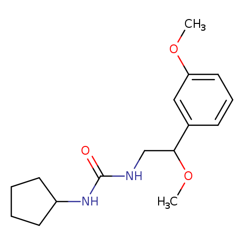 3-cyclopentyl-1-[2-methoxy-2-(3-methoxyphenyl)ethyl]urea