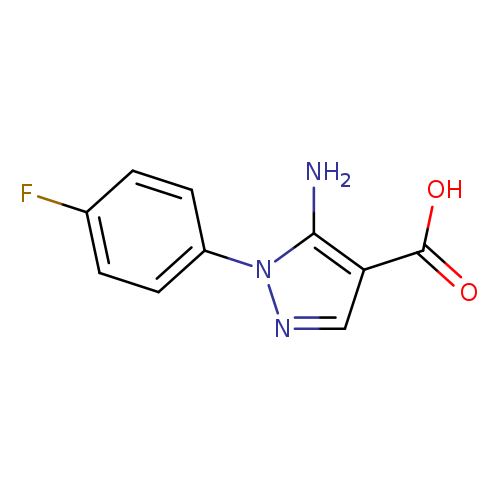 1H-Pyrazole-4-carboxylic acid, 5-amino-1-(4-fluorophenyl)-