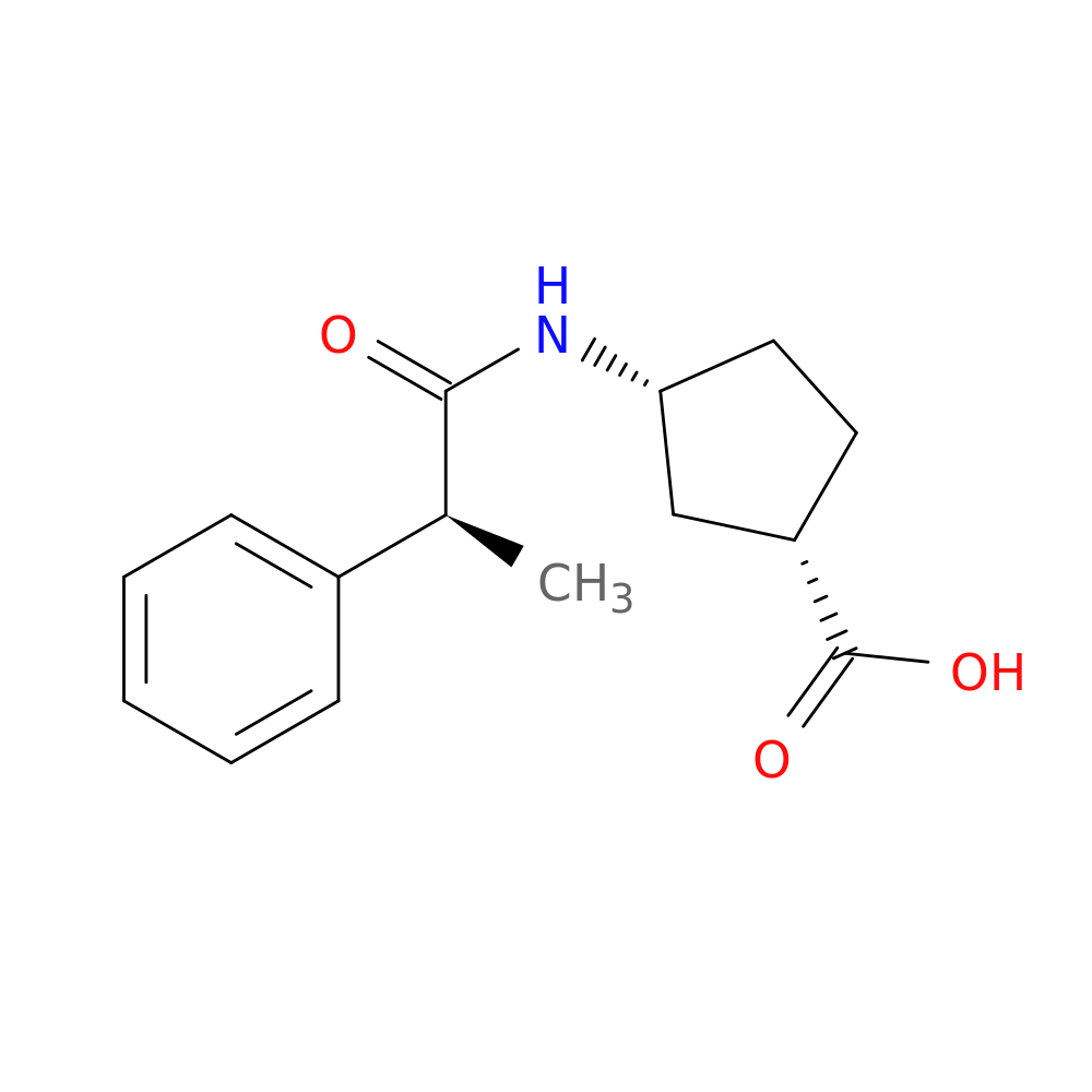 (1S,3R)-3-[(2S)-2-phenylpropanamido]cyclopentane-1-carboxylic acid