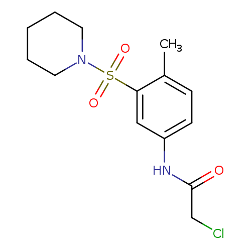 2-chloro-N-[4-methyl-3-(piperidine-1-sulfonyl)phenyl]acetamide