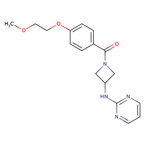 N-{1-[4-(2-methoxyethoxy)benzoyl]azetidin-3-yl}pyrimidin-2-amine