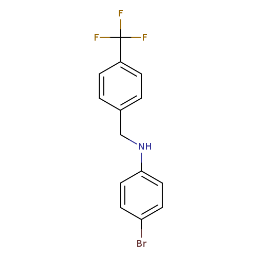 4-bromo-N-{[4-(trifluoromethyl)phenyl]methyl}aniline