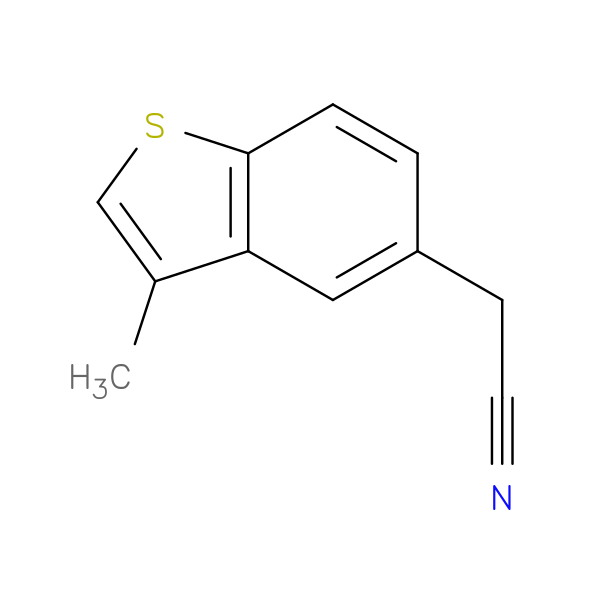 2-(3-methyl-1-benzothiophen-5-yl)acetonitrile