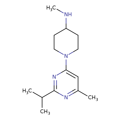 N-methyl-1-[6-methyl-2-(propan-2-yl)pyrimidin-4-yl]piperidin-4-amine