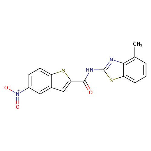 N-(4-methyl-1,3-benzothiazol-2-yl)-5-nitro-1-benzothiophene-2-carboxamide