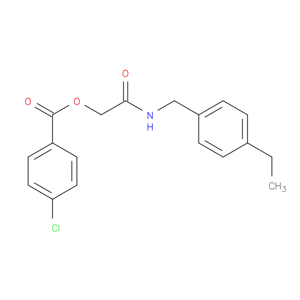 {[(4-ethylphenyl)methyl]carbamoyl}methyl 4-chlorobenzoate