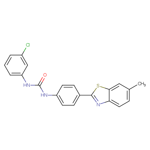 N-(3-chlorophenyl)-N'-[4-(6-methyl-1,3-benzothiazol-2-yl)phenyl]urea