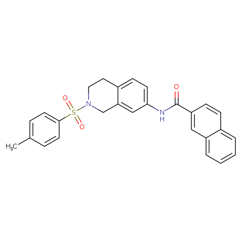 N-[2-(4-methylbenzenesulfonyl)-1,2,3,4-tetrahydroisoquinolin-7-yl]naphthalene-2-carboxamide