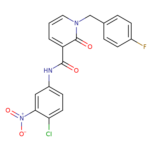 N-(4-chloro-3-nitrophenyl)-1-[(4-fluorophenyl)methyl]-2-oxo-1,2-dihydropyridine-3-carboxamide