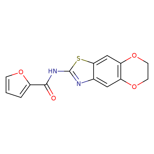 N-{10,13-dioxa-4-thia-6-azatricyclo[7.4.0.0^{3,7}]trideca-1,3(7),5,8-tetraen-5-yl}furan-2-carboxamide