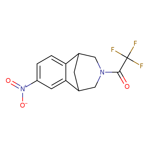 (+/-)-2,2,2-trifluoro-1-(4-nitro-10-aza-tricyclo[6.3.1.02,7]dodeca-2(7),3,5-trien-10-yl)-ethanone