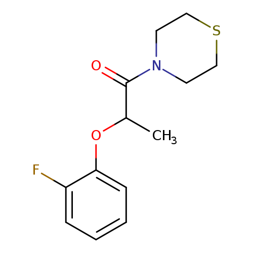 2-(2-fluorophenoxy)-1-(thiomorpholin-4-yl)propan-1-one