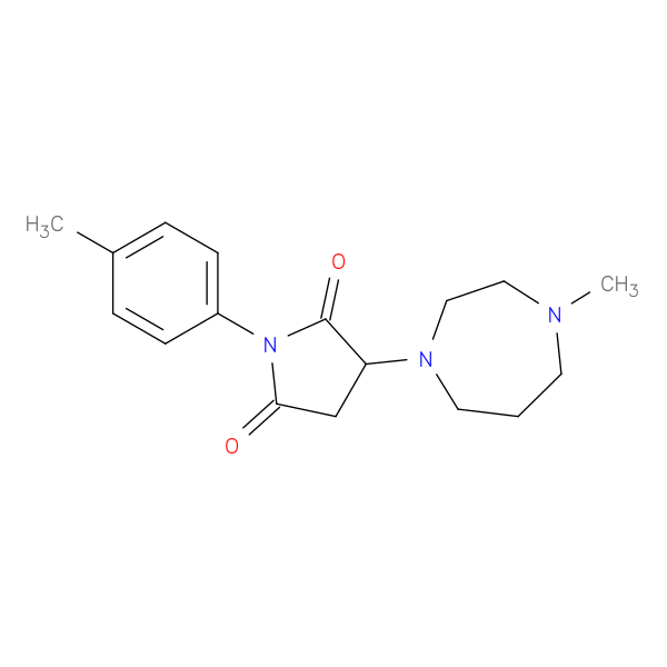 3-(4-methyl-1,4-diazepan-1-yl)-1-(4-methylphenyl)-2,5-pyrrolidinedione