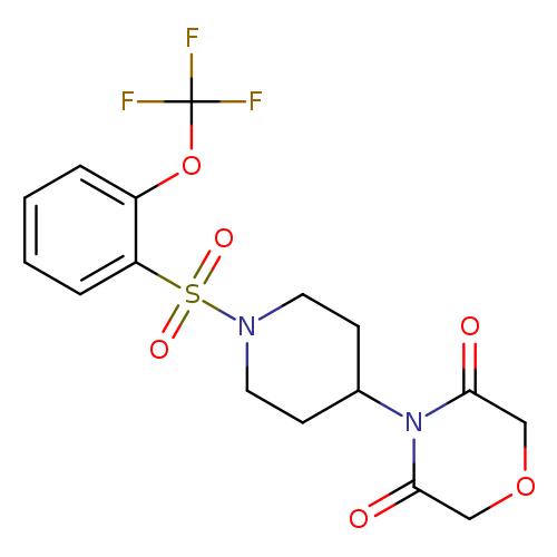 4-{1-[2-(trifluoromethoxy)benzenesulfonyl]piperidin-4-yl}morpholine-3,5-dione