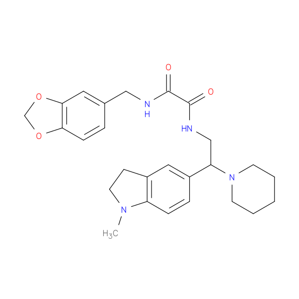 N-[(2H-1,3-benzodioxol-5-yl)methyl]-N'-[2-(1-methyl-2,3-dihydro-1H-indol-5-yl)-2-(piperidin-1-yl)ethyl]ethanediamide