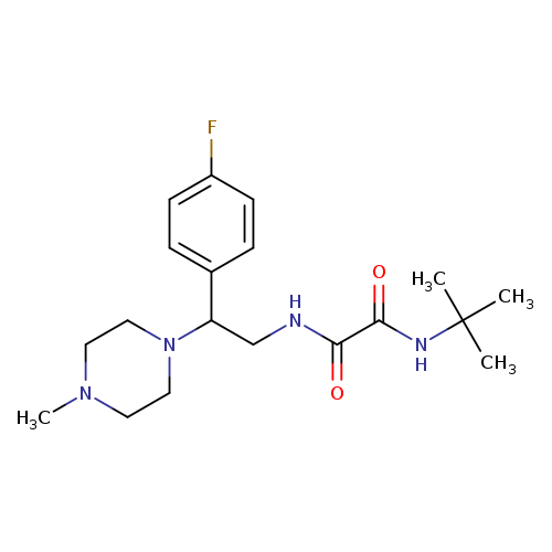 N-tert-butyl-N'-[2-(4-fluorophenyl)-2-(4-methylpiperazin-1-yl)ethyl]ethanediamide