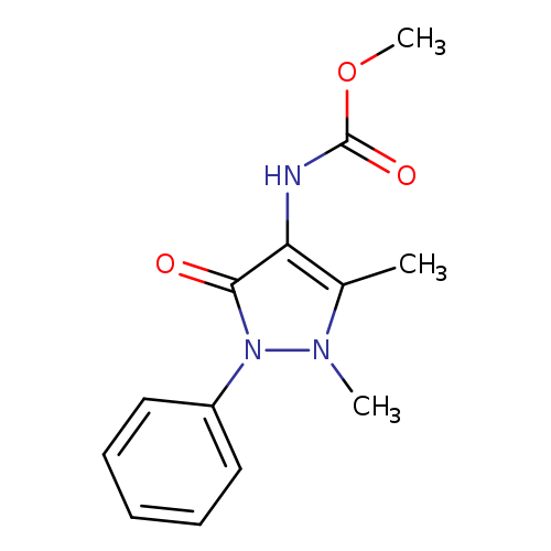Carbamic acid, (2,3-dihydro-1,5-dimethyl-3-oxo-2-phenyl-1H-pyrazol-4-yl)-, methyl ester (9CI)