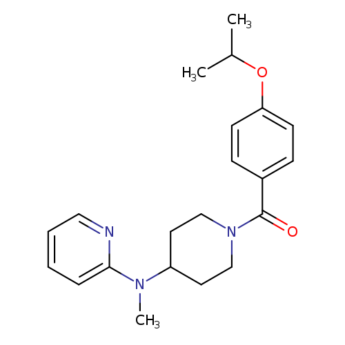 N-methyl-N-{1-[4-(propan-2-yloxy)benzoyl]piperidin-4-yl}pyridin-2-amine