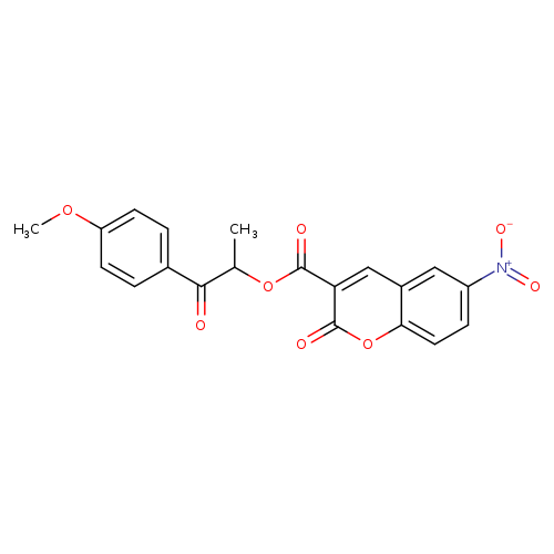 1-(4-methoxyphenyl)-1-oxopropan-2-yl 6-nitro-2-oxo-2H-chromene-3-carboxylate