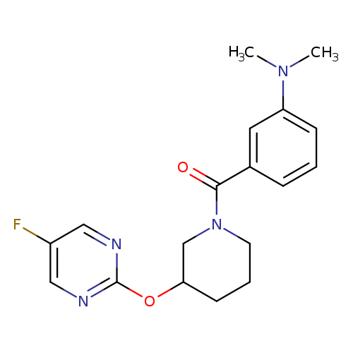 3-{3-[(5-fluoropyrimidin-2-yl)oxy]piperidine-1-carbonyl}-N,N-dimethylaniline