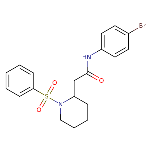 2-[1-(benzenesulfonyl)piperidin-2-yl]-N-(4-bromophenyl)acetamide
