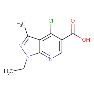 4-Chloro-1-ethyl-3-methyl-1h-pyrazolo[3,4-b]pyridine-5-carboxylic acid