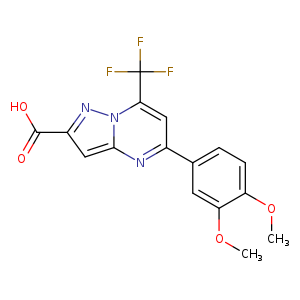 5-(3,4-Dimethoxyphenyl)-7-(trifluoromethyl)pyrazolo[1,5-a]pyrimidine-2-carboxylic acid
