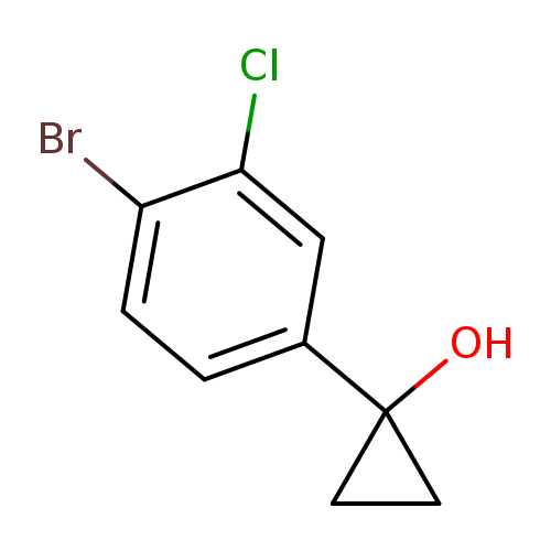 1-(4-bromo-3-chlorophenyl)cyclopropan-1-ol