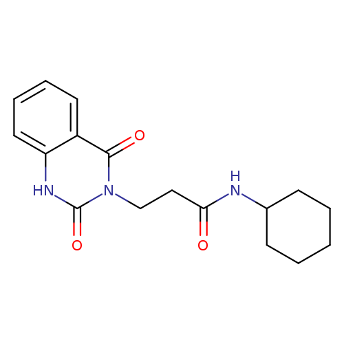 N-cyclohexyl-3-(2,4-dioxo-1,2,3,4-tetrahydroquinazolin-3-yl)propanamide