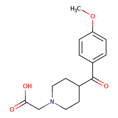4-(4-methoxybenzoyl)-1-Piperidineacetic acid