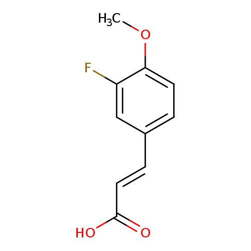 (2E)-3-(3-fluoro-4-methoxyphenyl)prop-2-enoic acid