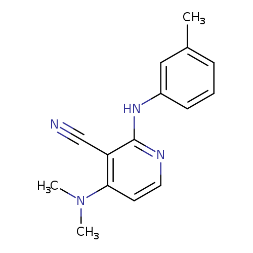 4-(dimethylamino)-2-[(3-methylphenyl)amino]pyridine-3-carbonitrile